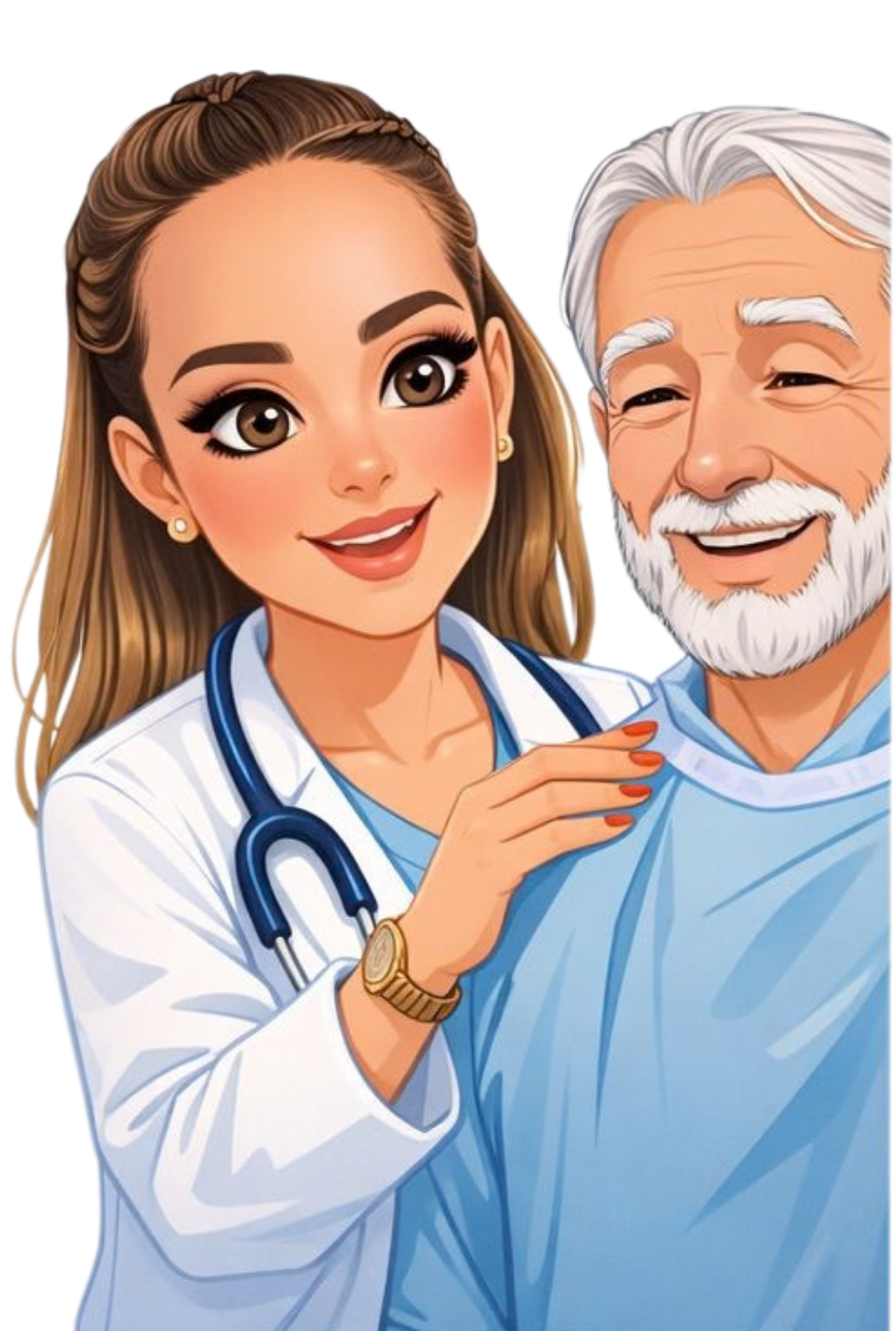 Dra. Edith con paciente